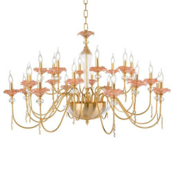 Люстра Fleurs (Rosè Gold, 24 лампы) Lux Illuminazione