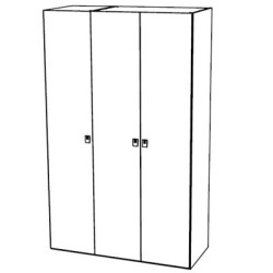 Шкаф Onda Bianco 3дв.