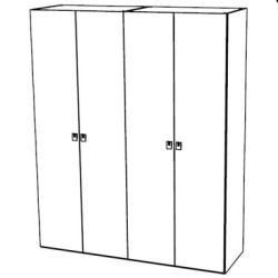 Шкаф Onda Bianco 4дв.