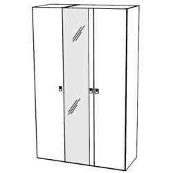 Шкаф Onda Bianco 3дв. с зеркалами