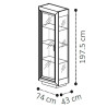Витрина 1дв. Camelgroup Elite sabbia