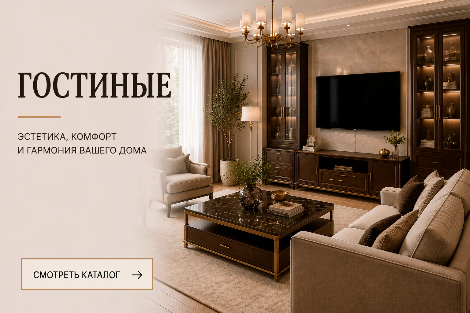 Итальянская мебель для гостиной