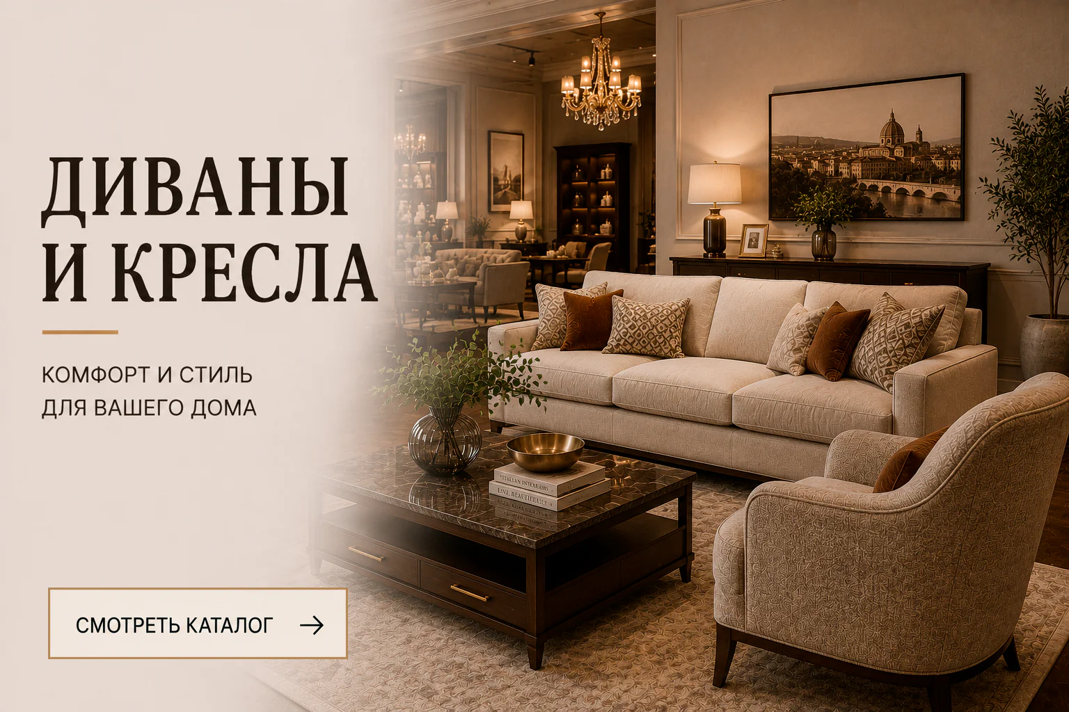 Итальянские диваны и кресла